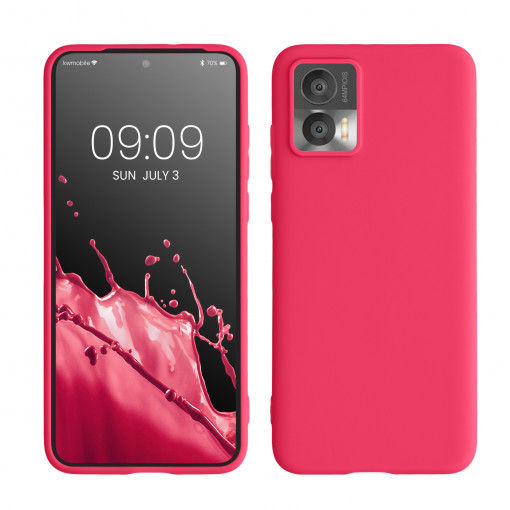 Husa kwmobile pentru Motorola Edge 30 Neo, Silicon, Roz, 60081.77 - Img 1