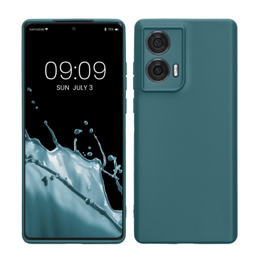 Husa Kwmobile pentru Motorola Edge 50 Fusion, Verde, Silicon, KWM000022SR002C