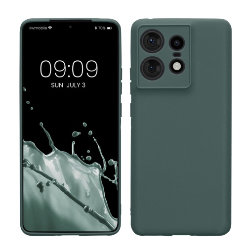 Husa Kwmobile pentru Motorola Edge 50 Pro, Verde, Silicon, KWM000022SO003C
