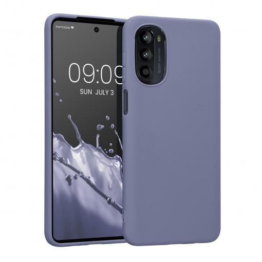 Husa Kwmobile pentru Motorola Moto G52/Moto G82, Silicon, Albastru, 58543.130