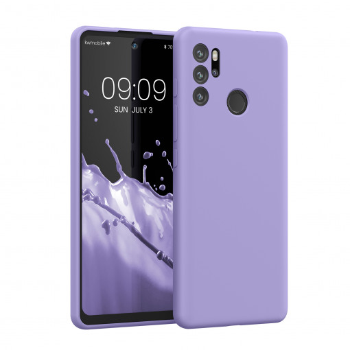 Husa Kwmobile pentru Motorola Moto G60s, Silicon, Mov, 57702.222
