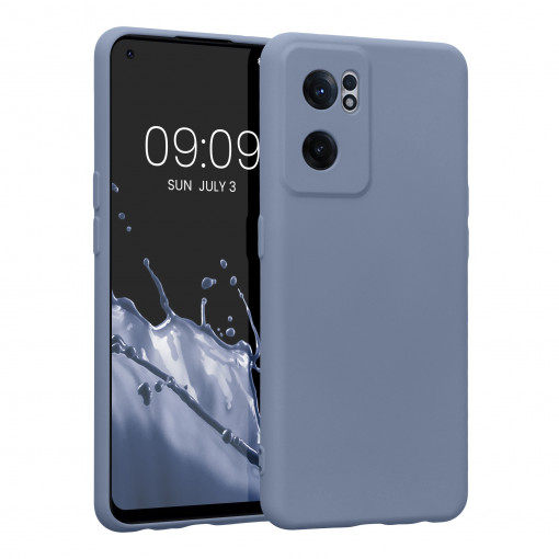 Husa Kwmobile pentru OnePlus Nord CE 2 5G, Silicon, Albastru, 58117.130