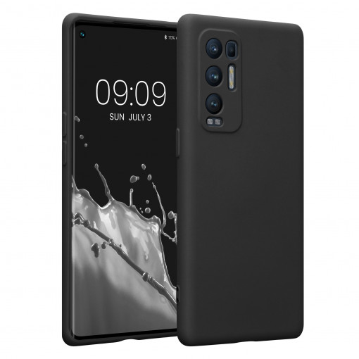 Husa Kwmobile pentru OPPO Find X3 Neo, Silicon, Negru, 57662.47