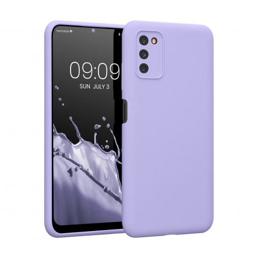 Husa Kwmobile pentru Samsung Galaxy A03s, Silicon, Mov, 57535.108