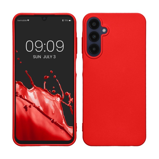 Husa Kwmobile pentru Samsung Galaxy A25, Rosu, Silicon, KWM000021MZ003C