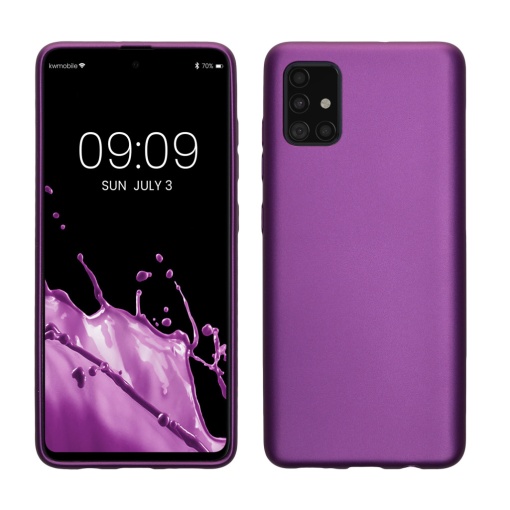 Husa Kwmobile pentru Samsung Galaxy A51, Violet, Silicon, 51201.24