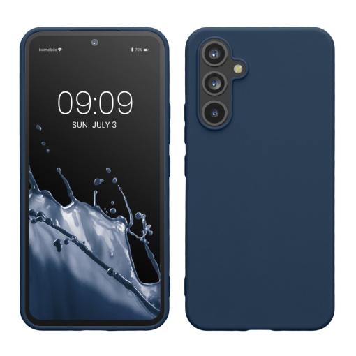 Husa Kwmobile pentru Samsung Galaxy A54 5G, Albastru, Silicon, KWM000018FR043C