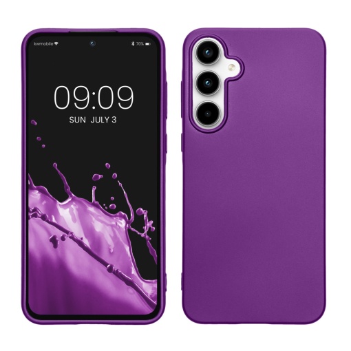 Husa Kwmobile pentru Samsung Galaxy A55 5G, Violet, Silicon, KWM000021MI014C