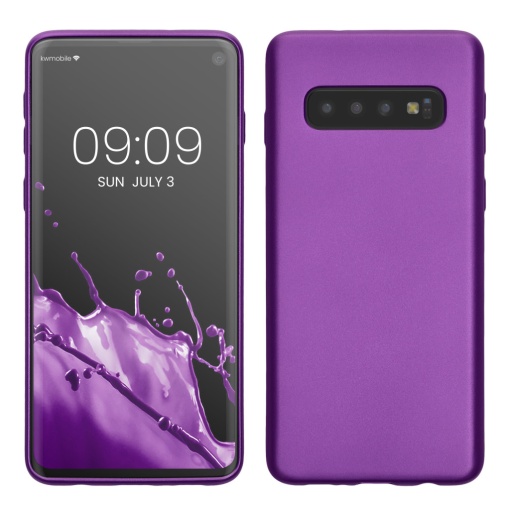 Husa Kwmobile pentru Samsung Galaxy S10, Violet, Silicon, 47452.24