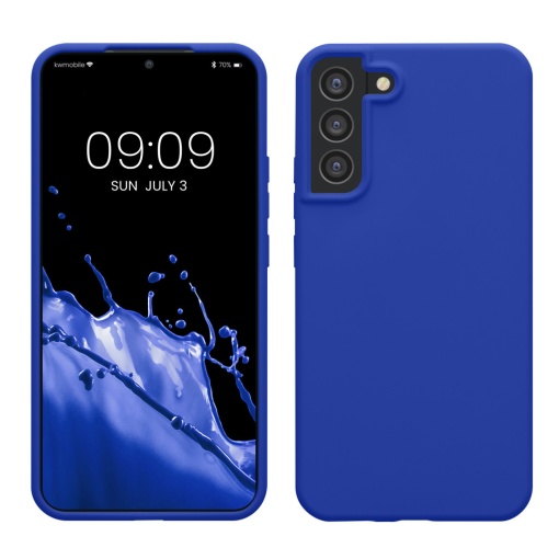 Husa Kwmobile pentru Samsung Galaxy S22 Plus, Albastru, Silicon, 56761.134
