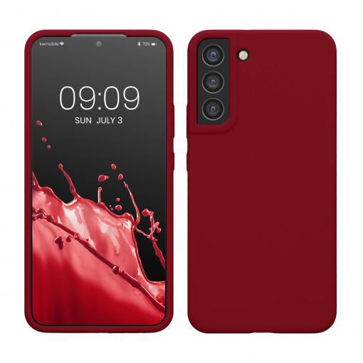 Husa Kwmobile pentru Samsung Galaxy S22 Plus, Visiniu, Silicon, 56761.209