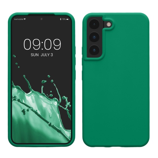 Husa Kwmobile pentru Samsung Galaxy S22, Verde, Silicon, KWM000014GR077C