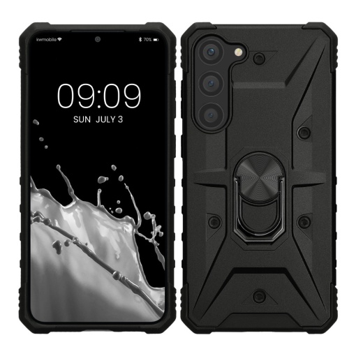 Husa Kwmobile pentru Samsung Galaxy S23 Plus, Negru, Policarbonat, 61250.01