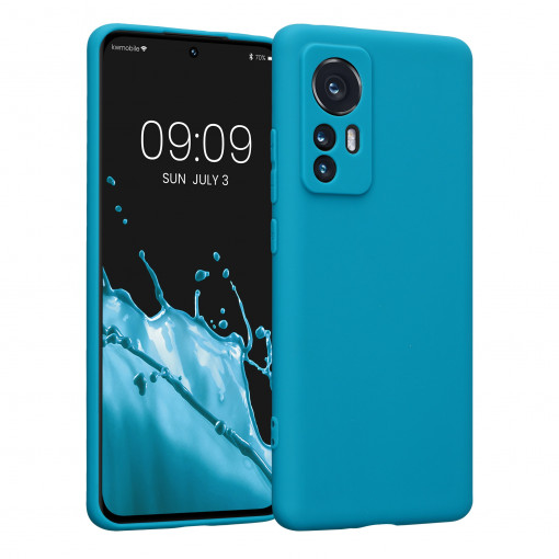 Husa Kwmobile pentru Xiaomi 12/12X, Silicon, Albastru, 57124.224