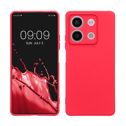 Husa Kwmobile pentru Xiaomi Redmi Note 13, Roz, Silicon, KWM000020OB005C