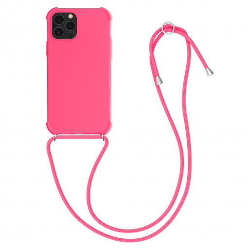 Husa pentru Apple iPhone 12 / iPhone 12 Pro, Silicon, Roz, 53840.77