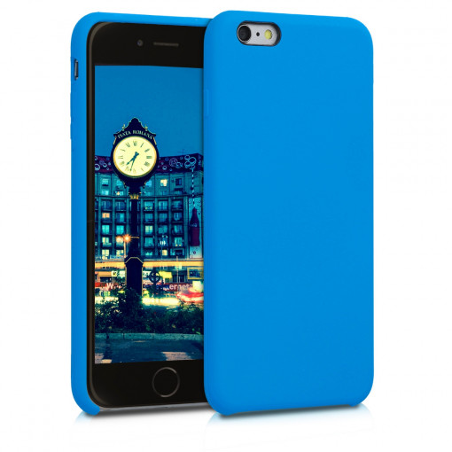 Husa pentru iPhone 6 Plus / iPhone 6s Plus, Silicon, Albastru, 40841.157