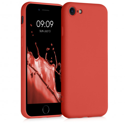 Husa pentru iPhone 8 / iPhone 7 / iPhone SE 2, Silicon, Rosu, 49979.218