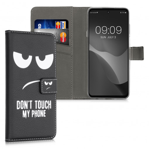 Husa pentru Motorola Edge 20 Lite, Piele ecologica, Negru, 56065.03, kwmobile