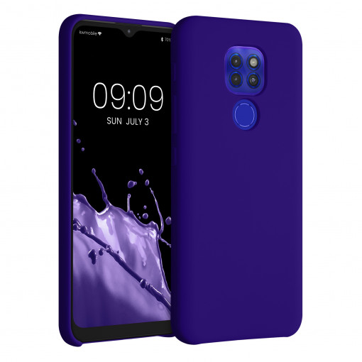 Husa pentru Motorola Moto G9 Play / Moto E7 Plus, Silicon, Albastru, 53403.226, kwmobile