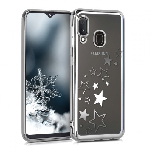 Husa pentru Samsung Galaxy A20e, Silicon, Silver, 49541.03