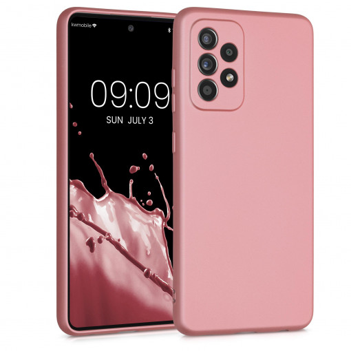 Husa pentru Samsung Galaxy A52 / Galaxy A52 5G / Galaxy A52s 5G, Silicon, Rose Gold, 54351.31