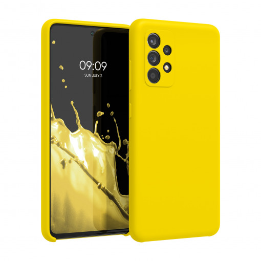 Husa pentru Samsung Galaxy A52, Silicon, Galben, 54347.165
