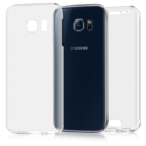 Husa pentru Samsung Galaxy S6 Edge, Silicon, Transparent, 43392.03
