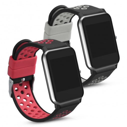 Set 2 curele pentru Willful Smartwatch/Fitnesstracker, Kwmobile, Multicolor, Silicon, 56228.01