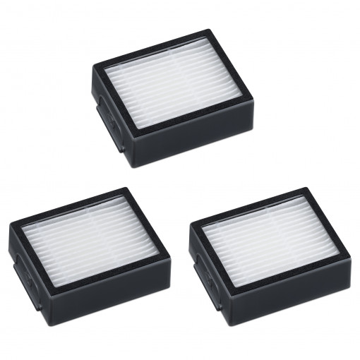 Set 3 Filtre de schimb pentru aspirator iRobot Roomba S9/Roomba S9+, Kwmobile, Negru, Plastic, 57673.01