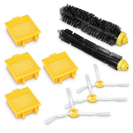 Set 9 Piese de schimb pentru aspirator iRobot Roomba 700, Kwmobile, Multicolor, Plastic, 49139.01