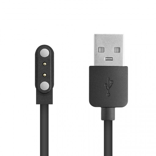 Cablu de incarcare USB pentru Haylou RT LS05S, Kwmobile, Negru, Plastic, 56863.01