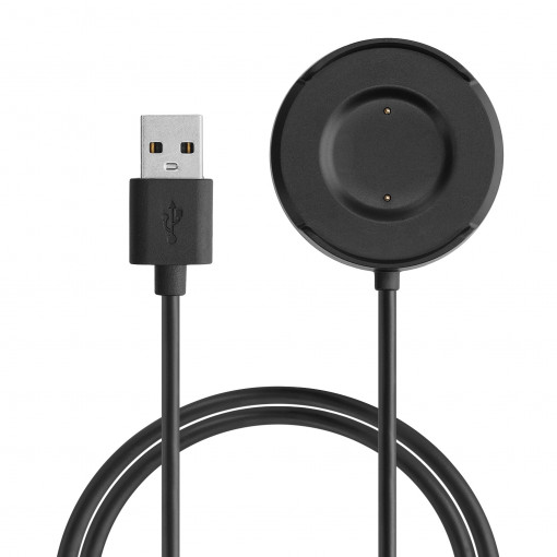 Cablu de incarcare USB pentru Vivo Watch 2, Kwmobile, Negru, Plastic, 58976.01
