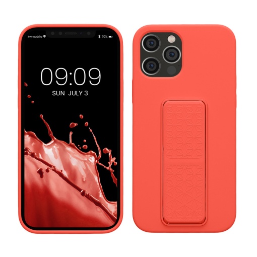 Husa Kwmobile pentru Apple iPhone 12/iPhone 12 Pro, Roz, Silicon, KWM000015WF009C