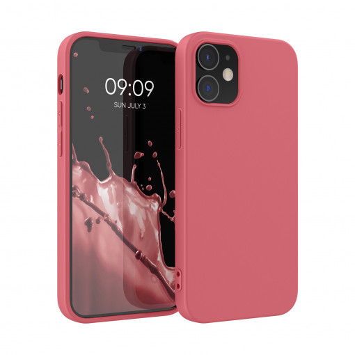 Husa Kwmobile pentru Apple iPhone 12/iPhone 12 Pro, Silicon, Roz, 53938.219