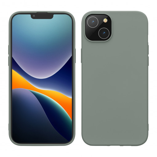Husa Kwmobile pentru Apple iPhone 14 Plus, Silicon, Verde, 59080.172