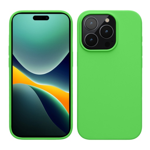 Husa Kwmobile pentru Apple iPhone 15 Pro Max, Verde, Silicon, 61956.159