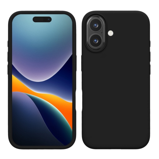 Husa Kwmobile pentru Apple iPhone 16, Negru, Silicon, KWM000022TU006C
