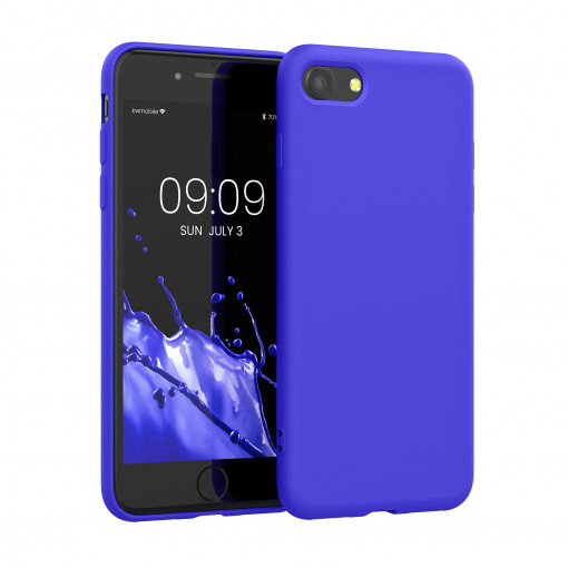 Husa Kwmobile pentru Apple iPhone 8/iPhone 7/iPhone SE 2, Silicon, Albastru, 49979.134
