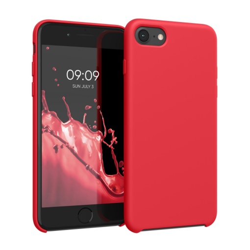 Husa Kwmobile pentru Apple iPhone SE (2022)/iPhone SE (2020)/iPhone 8, Rosu, Silicon, KWM0000085I142C