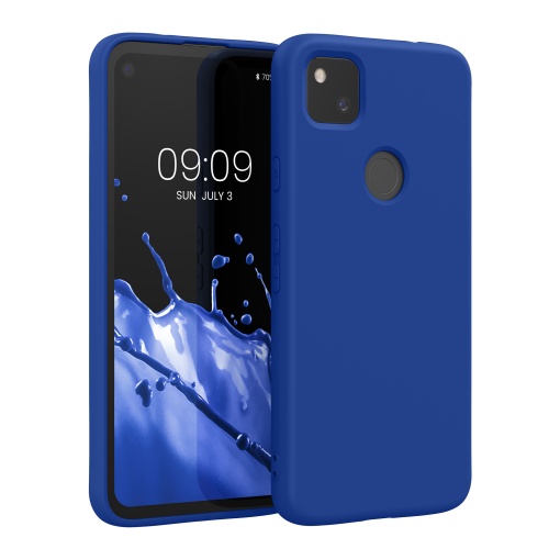Husa Kwmobile pentru Google Pixel 4a, Albastru, Silicon, KWM000011JE043C - Img 1