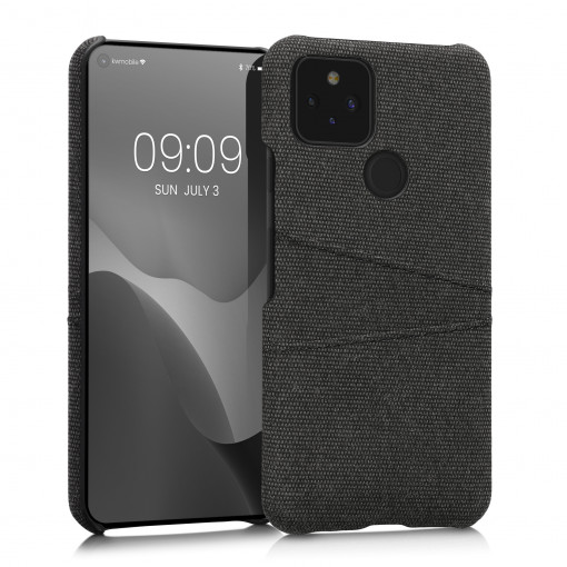 Husa Kwmobile pentru Google Pixel 5, Textil, Gri, 58140.19