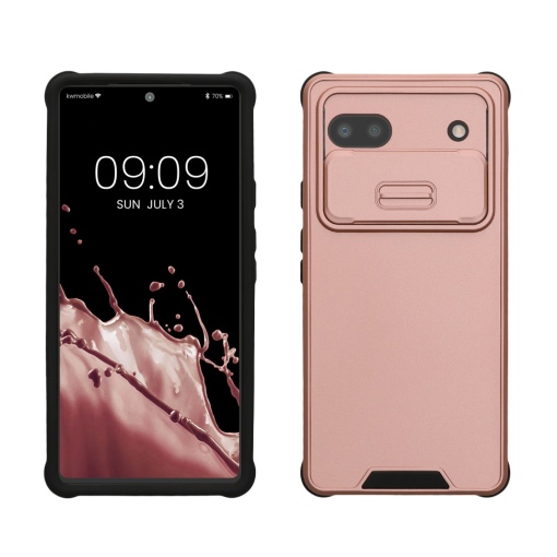 Husa Kwmobile pentru Google Pixel 6a, Roz, Silicon, 61361.31