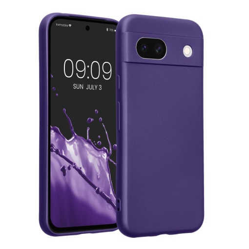 Husa Kwmobile pentru Google Pixel 8a, Albastru, Silicon, KWM000020KT008C