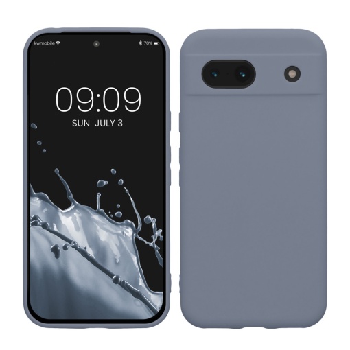 Husa Kwmobile pentru Google Pixel 8a, Gri, Silicon, KWM000020KU034C