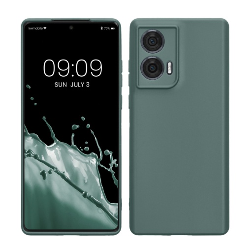 Husa Kwmobile pentru Motorola Edge 50 Fusion, Verde, Silicon, KWM000022SR003C