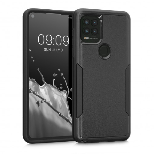 Husa Kwmobile pentru Motorola Moto G Stylus 5G, Silicon, Negru, 59192.01