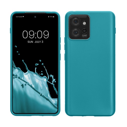 Husa Kwmobile pentru Motorola ThinkPhone, Albastru, Silicon, KWM000018PC003C