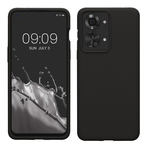 Husa Kwmobile pentru OnePlus Nord 2T, Negru, Silicon, KWM000016CQ020C