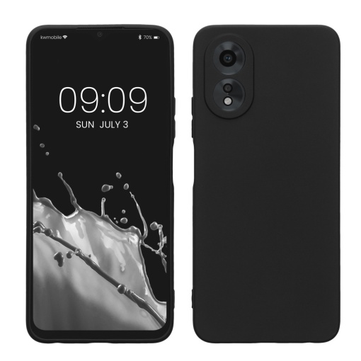 Husa Kwmobile pentru OPPO A38/A18, Negru, Silicon, KWM000020QM001C